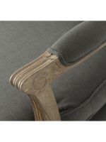 SILLON MADERA ROBLE TAPIZADO