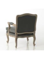 SILLON MADERA ROBLE TAPIZADO