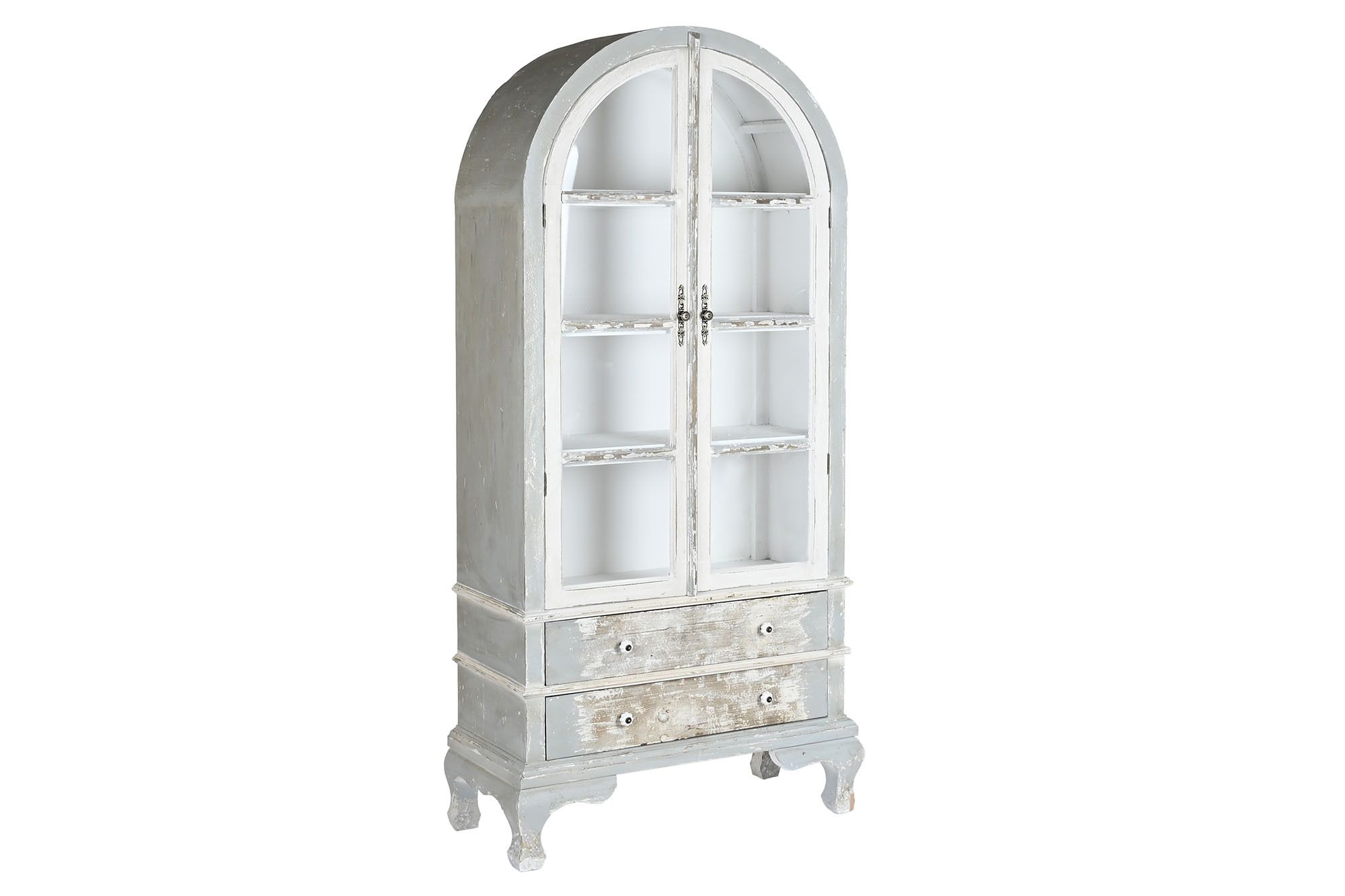 VITRINA NEOCLÁSICA BLANCA