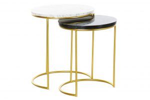 mesas auxiliar marmol