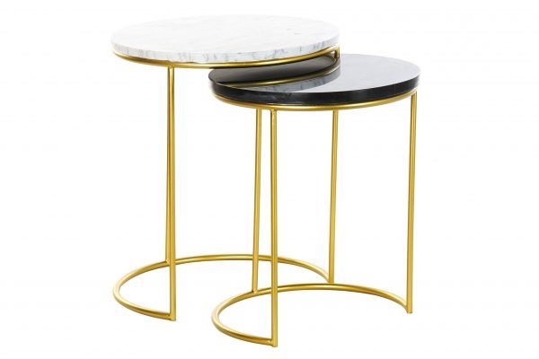 mesas auxiliar marmol