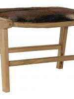 reposapies piel vaca