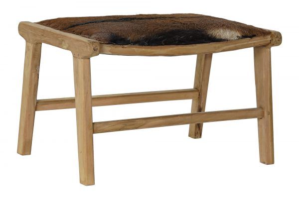 reposapies piel vaca