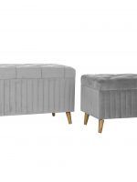 juego de baules grises