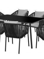 mesa con sillas modernas exterior