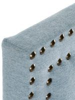 cabezal azul cama grande