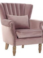 BUTACA ROSA TERCIOPELO