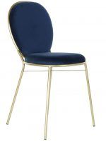 silla moderna azul