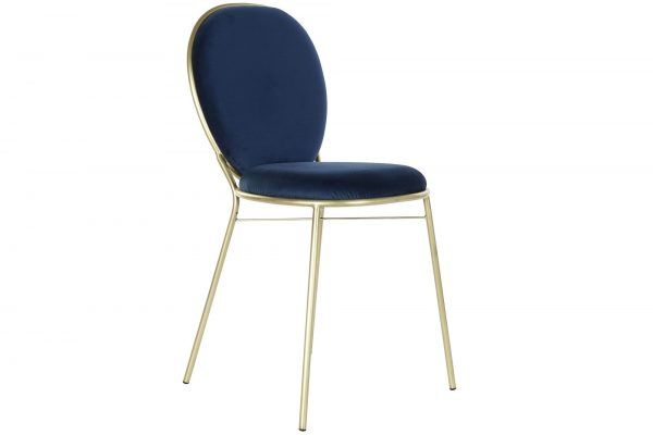 silla moderna azul