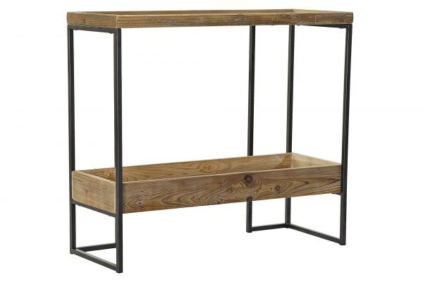 consola madera estilo industrial