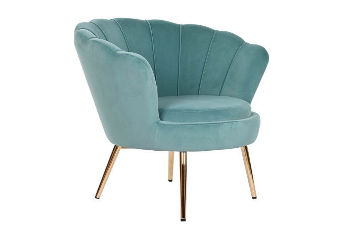 BUTACA CHIC TAPIZADA VERDE MENTA